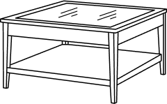 Mesa de centro (madera)