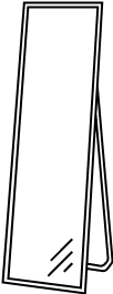 Espejo de pie