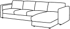 Sofá seccional XL (6 cuerpos)